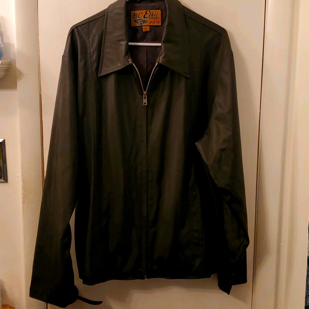 Vintage B.C. Ethic Slicks Mens Black Biker Motorcy